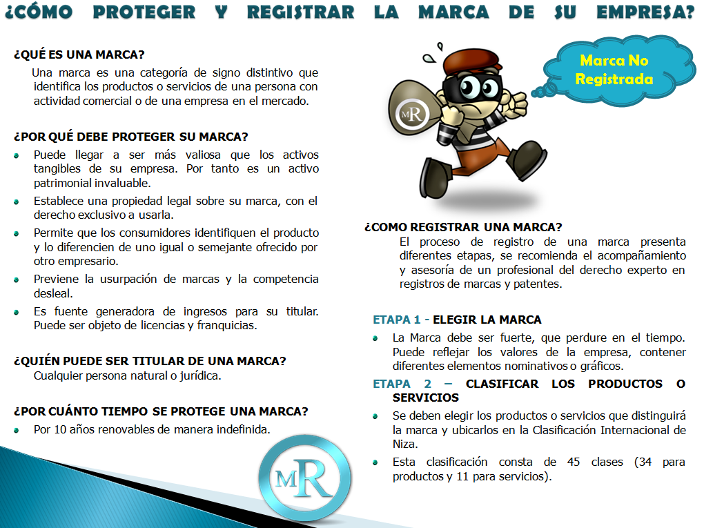 ¿CÓMO PROTEGER Y REGISTRAR LA MARCA DE SU EMPRESA?